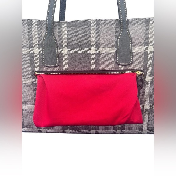 Dooney & Bourke Graham Plaid Ashton Tote. - Picture 6 of 16